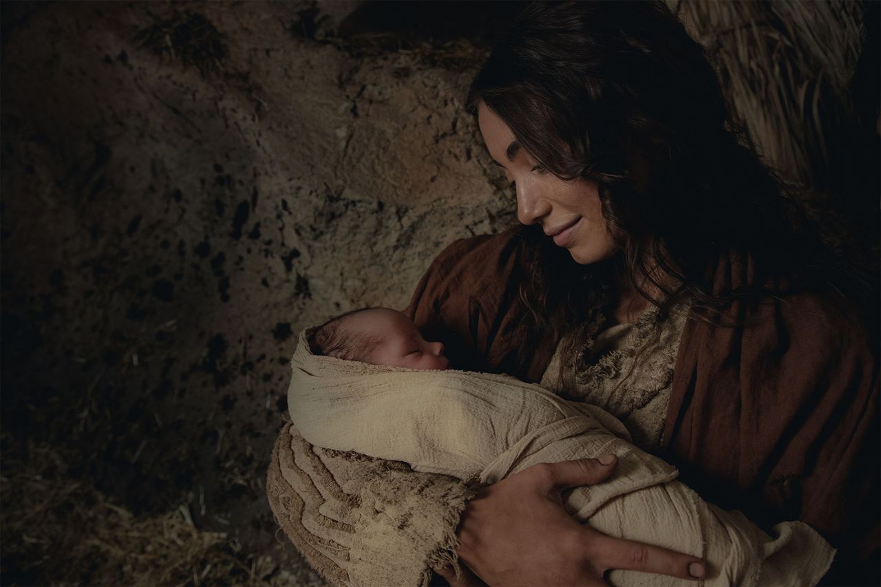Marija, Ġużeppi, u Ġesù tarbija